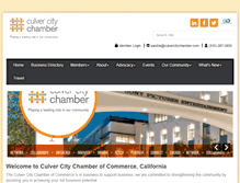 Tablet Screenshot of culvercitychamber.com